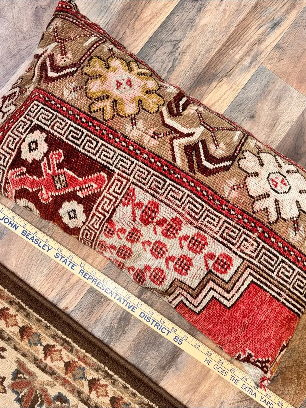 Tapestry Accent Pillow eclectic, BoHo Brown’s reds neutrals